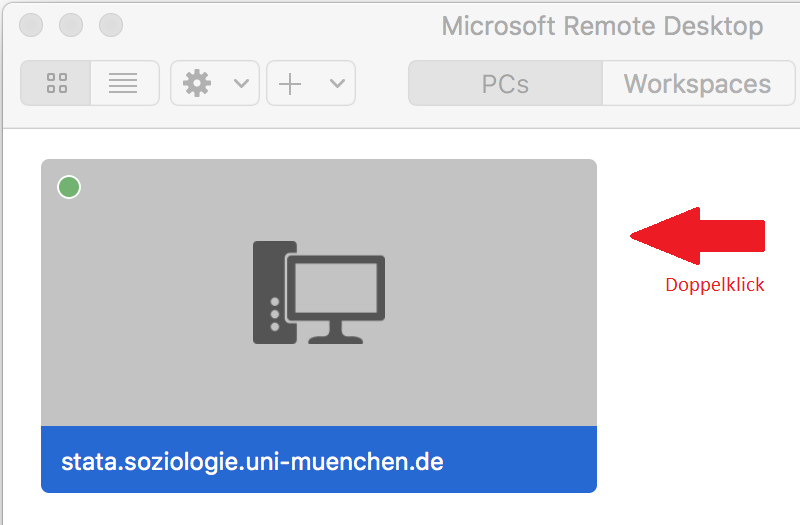 Remote: Desktop Ueberblick Mac